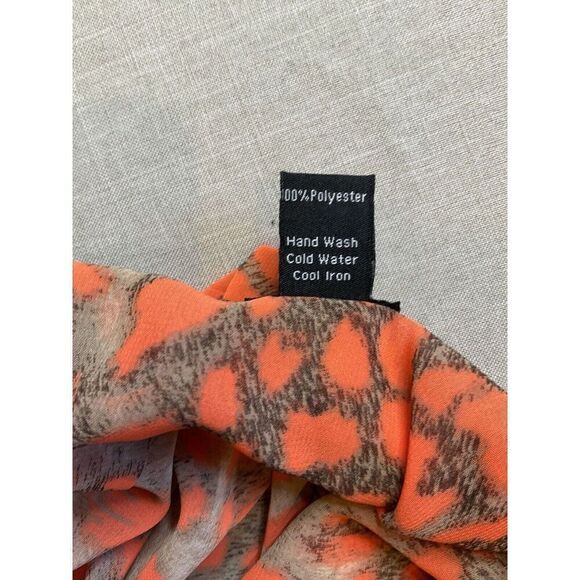 Clara Sun Woo Tunic Animal Print 3/4 Sleeves Boxy Relaxed Button Front Size XL - Picture 3 of 10